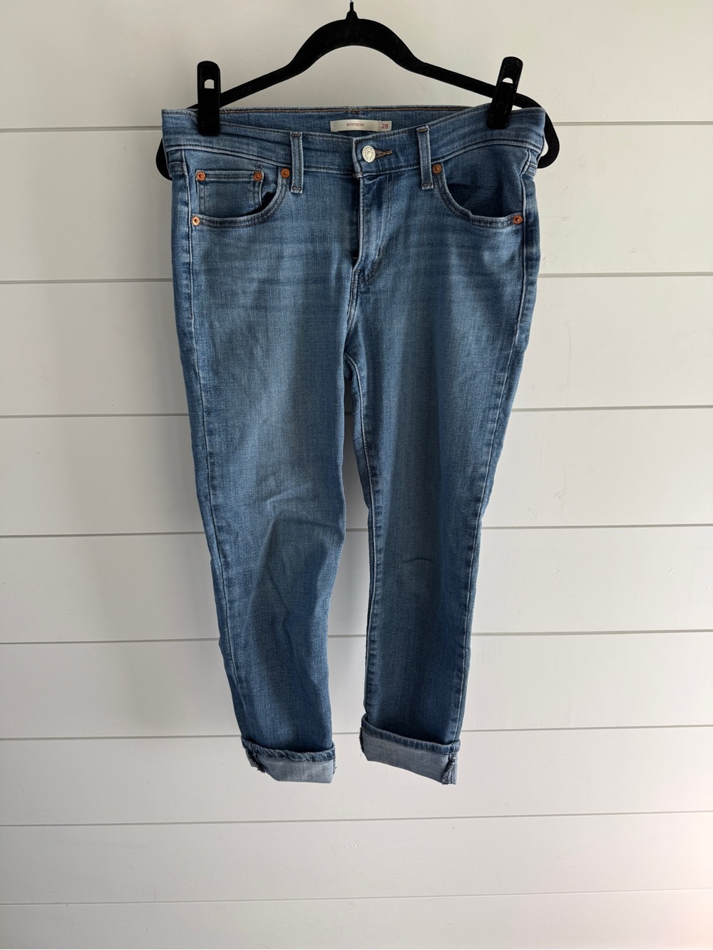 Levi's Light Blue Boyfriend Jeans